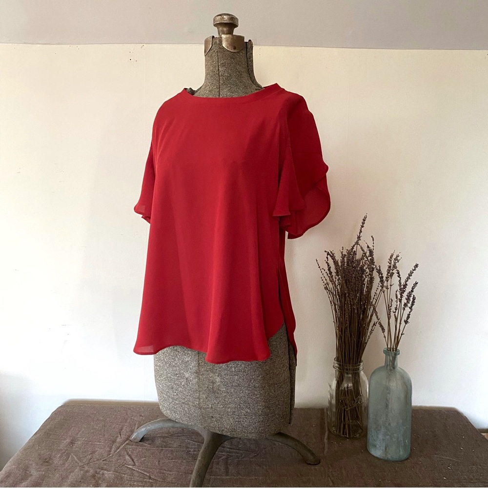 Loft Blouse with Tulip Sleeves